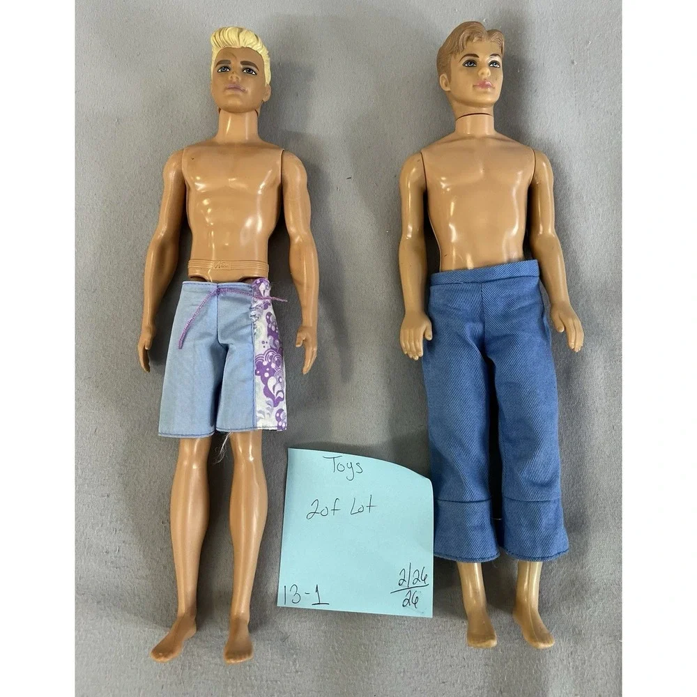 Vintage Mattel two‎ collectible Ken dolls produced by Mattel 1968 And 2016